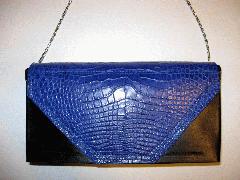 Cobalt Blue Alligatrix Flap Bag Back Closed - Web.JPG